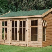 12x10 Palermo Double Glazed Garden Room or Office. Lining and insulation available