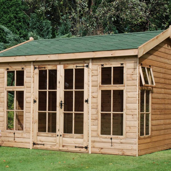 12x10 Palermo Double Glazed Garden Room or Office. Lining and insulation available