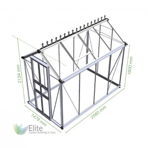 Eden Birdlip 4x8 Aluminium greenhouses Hampshire.