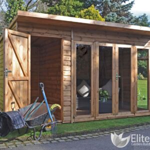 Palma dual shed and summerhouse combination garden building